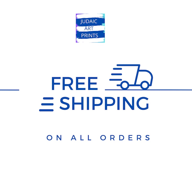 May include: Blue graphic of a delivery truck with the text "FREE SHIPPING ON ALL ORDERS" in blue.