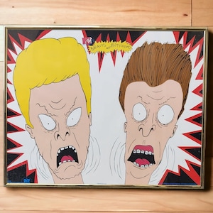 90's Cartoons Nostalgia Beavis & Butt-Head Poster MTV 1993 #2081,