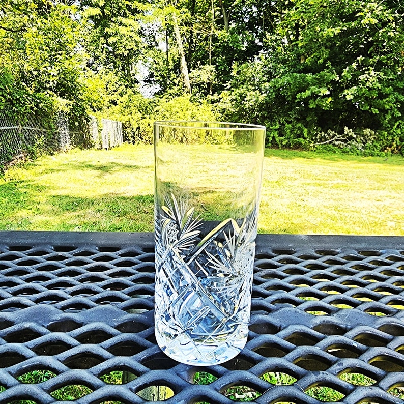 AJKA Csopak Pinwheel Crystal Highball Glasses - Thumbnail 4