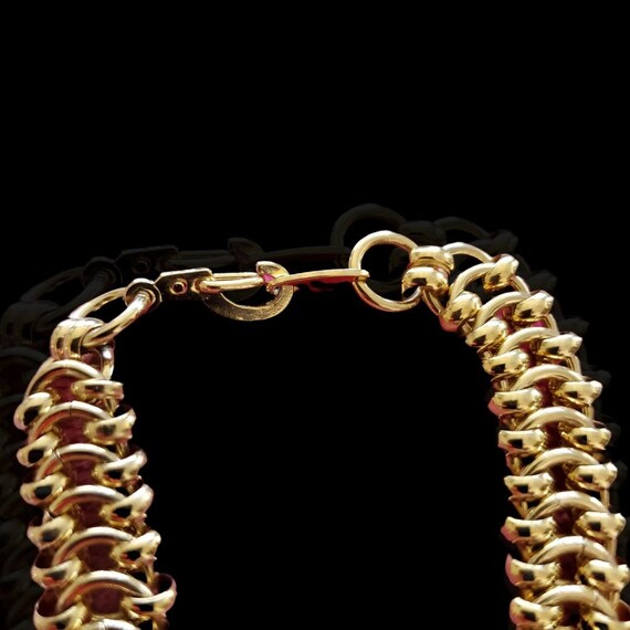 Beautiful Gold Plated Link Chain - Vintage Trifari - image 4
