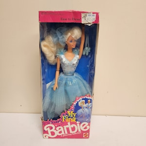 1991 My First Barbie Glittering Ballerina Doll Mattel In Box