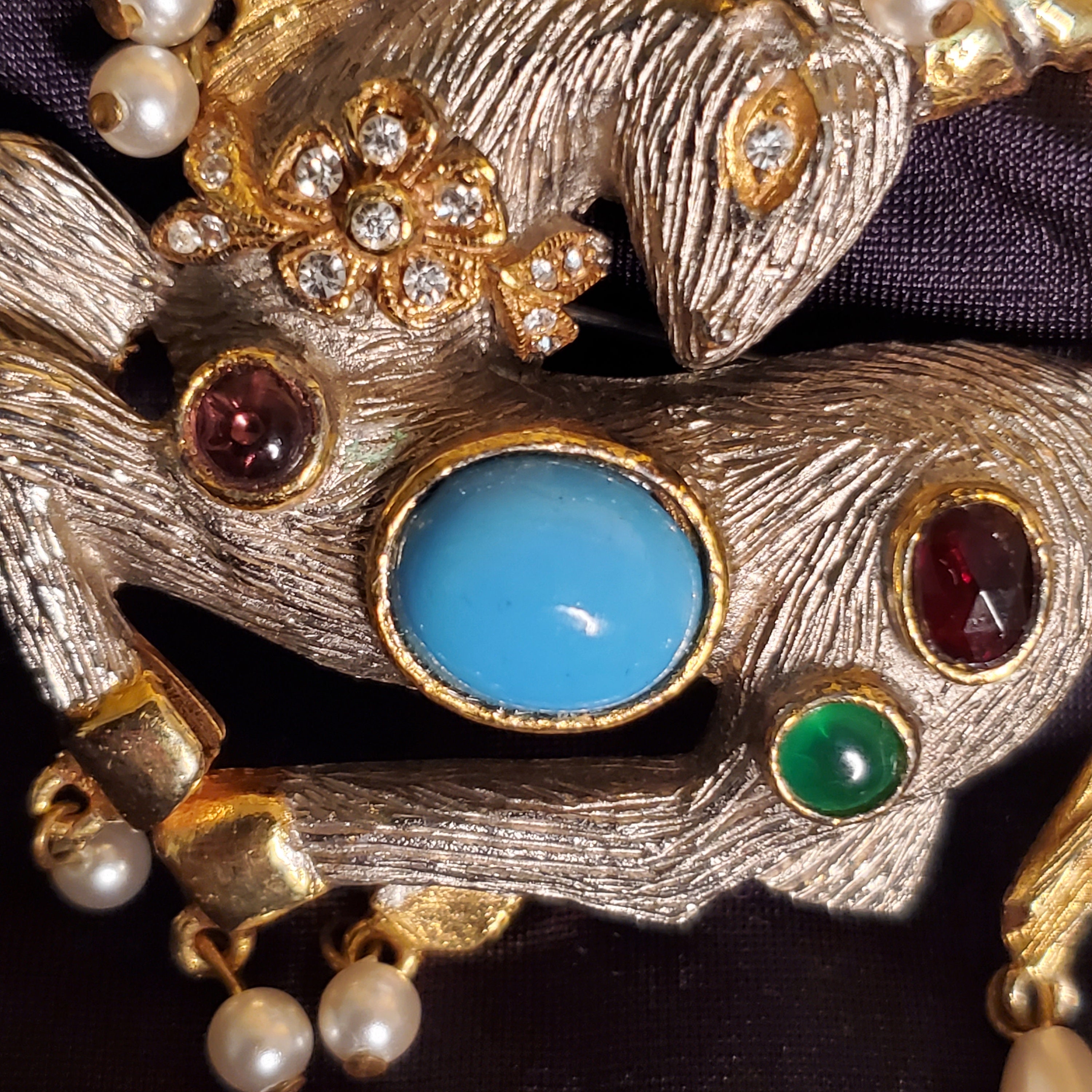 kinjo unique 一点もの Authentic 60s KJL Kenneth Jay Lane Unicorn Jeweled Brooch