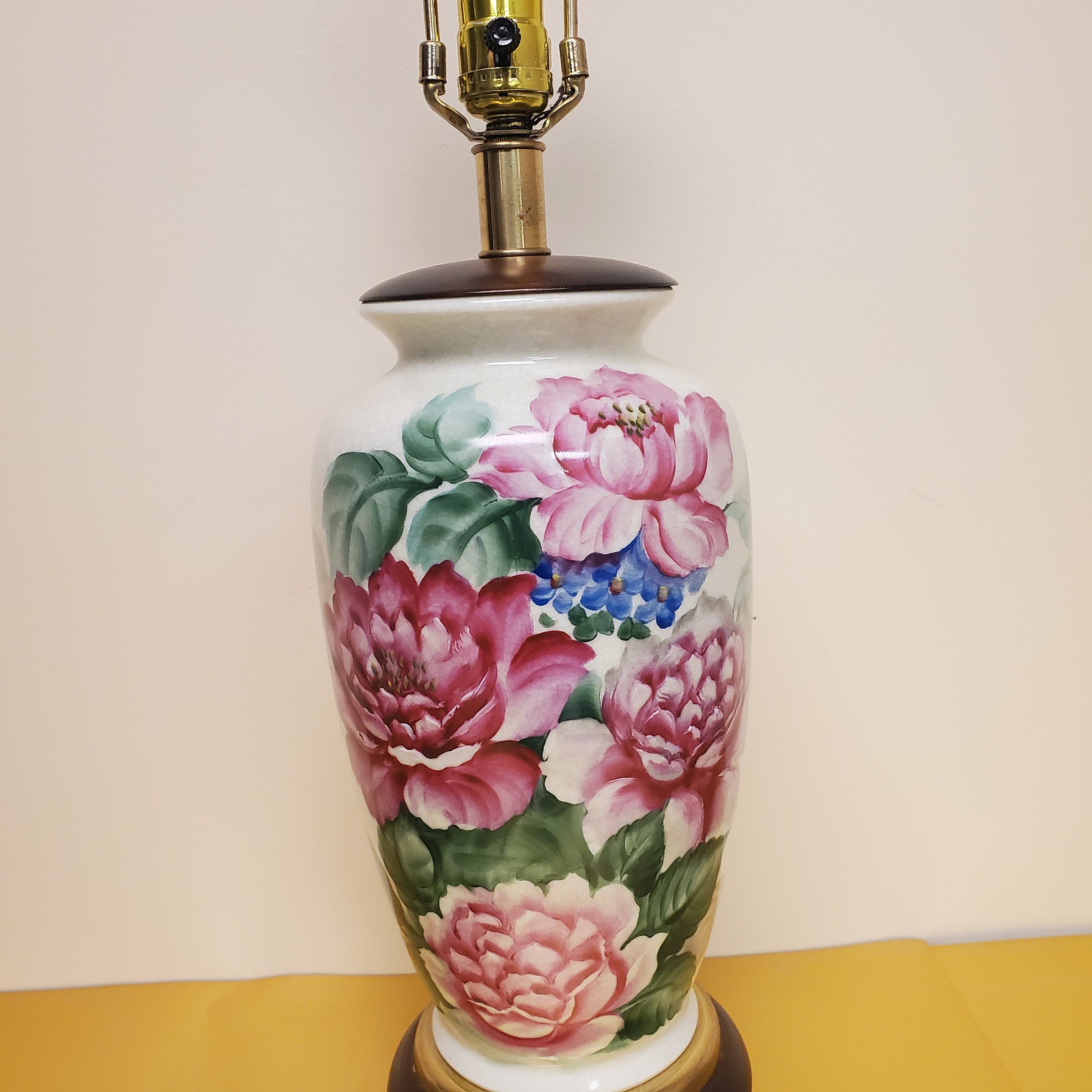 Vintage Frederick Cooper Asian Porcelain Hand Painted Floral