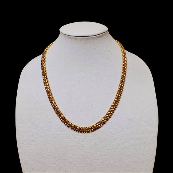 Beautiful Gold Plated Link Chain - Vintage Trifari - image 6