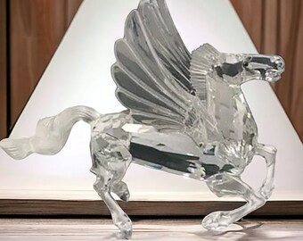 Vintage SWAROVSKI CRYSTAL Peguas With Stand and COA