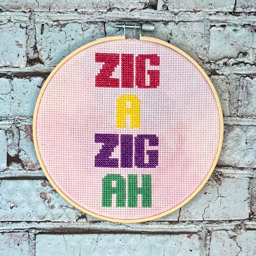 Zigazig Ah Spice Girls-inspired Finished Cross-stitch - Etsy