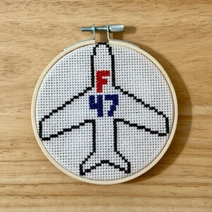 F47 cross-stitch ornament