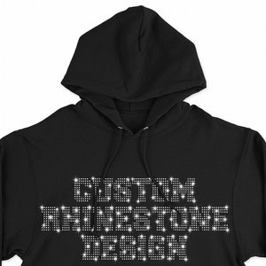Custom Bling Hoodie Etsy