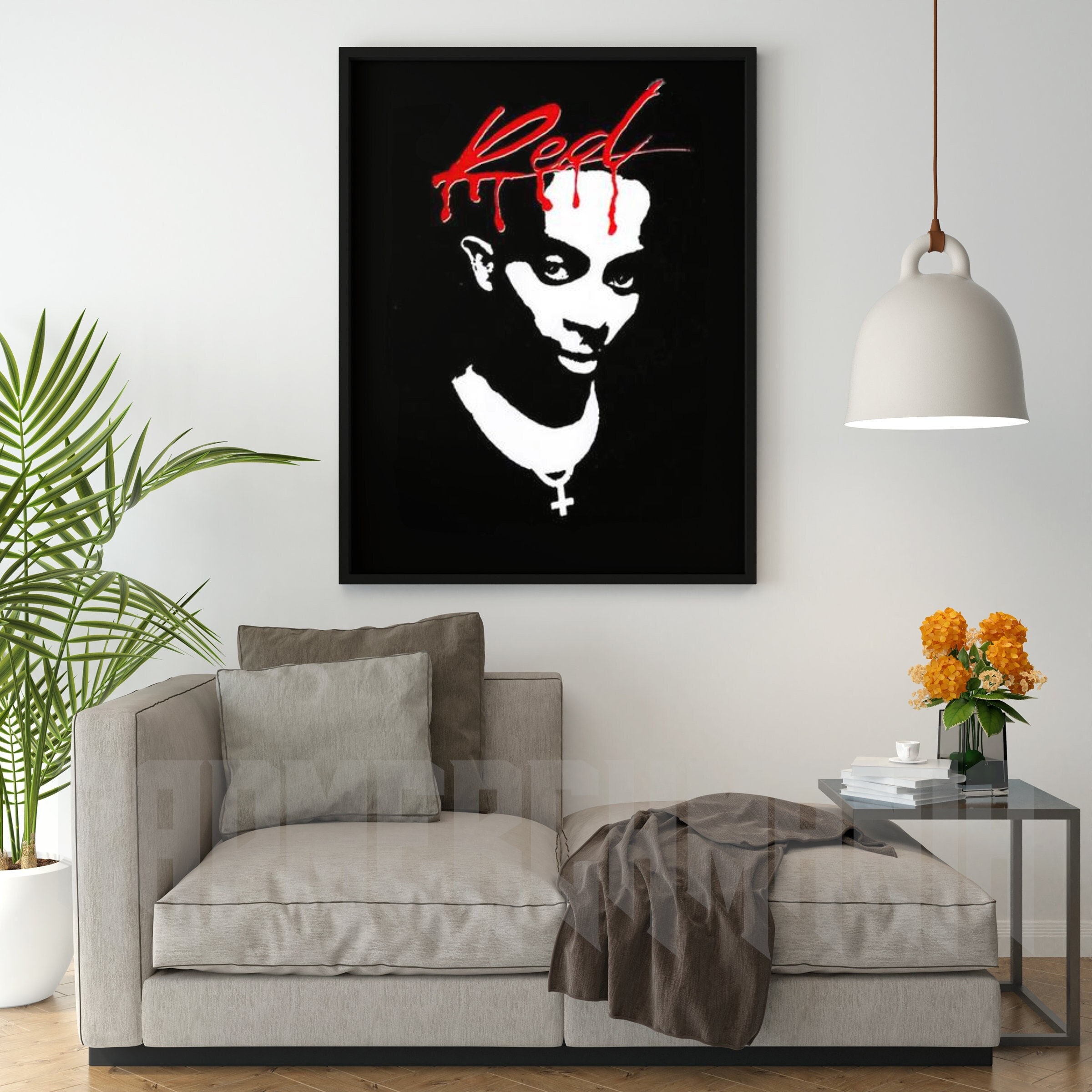  LHTX Playboi Carti Posters - Whole Lotta Red,Anime Girls Office  For Men Master Bedroom, 16''x24'': Posters & Prints