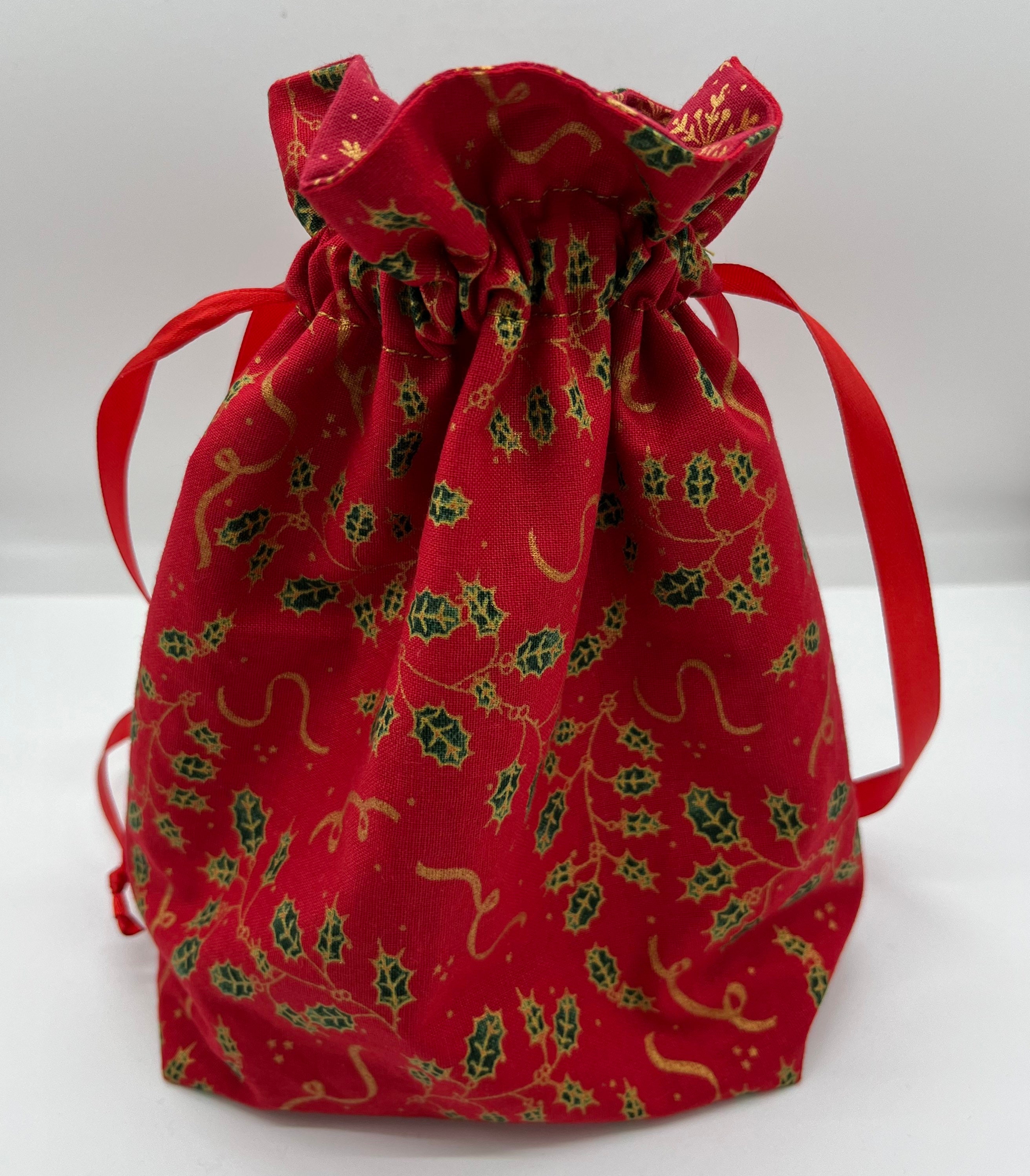Christmas Fabric Gift Bags Xmas Gift Bag Christmas Gift Etsy UK
