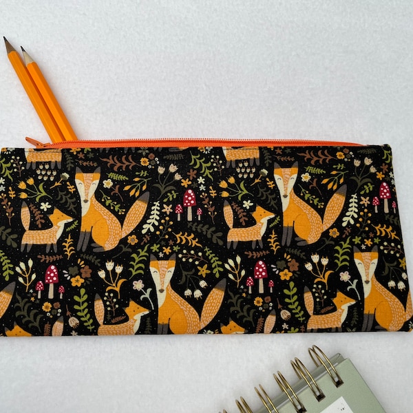 Fox Pencil Case Etsy