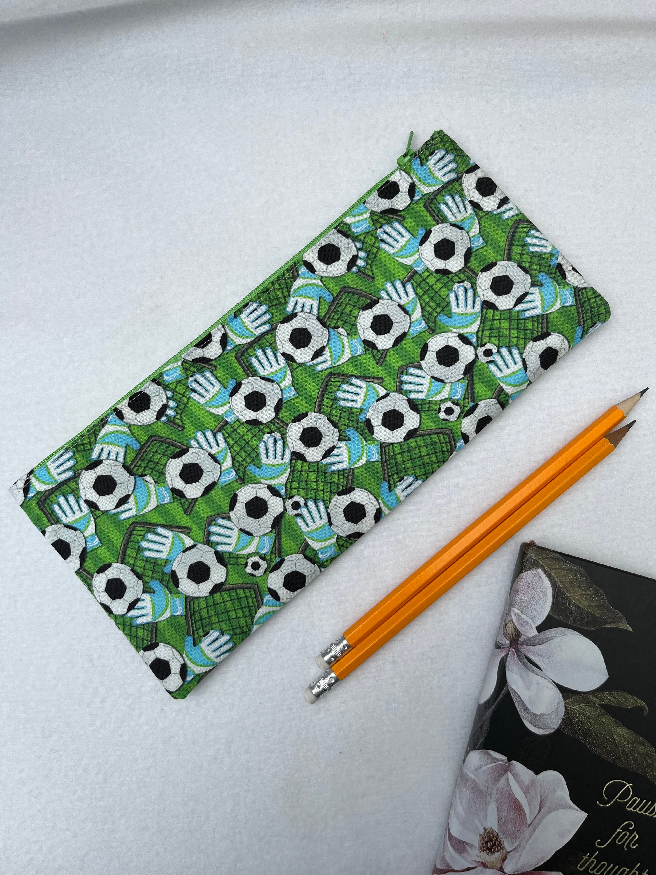 Football Themed Fabric Pencil Case Back to School Pencil Etsy UK