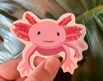 Large Axolotl Sticker