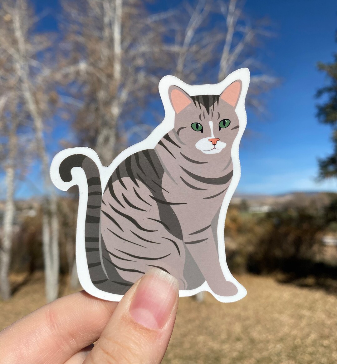 Cat Sticker - Etsy