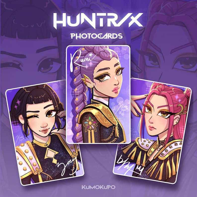K-pop Demon Hunters | Huntrix | Photocard - Etsy