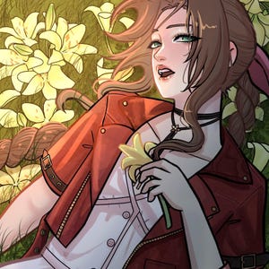 Final Fantasy VII / Aerith / Poster con stampa artistica