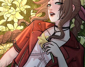 Póster de Final Fantasy VII / Aerith / Impresión artística