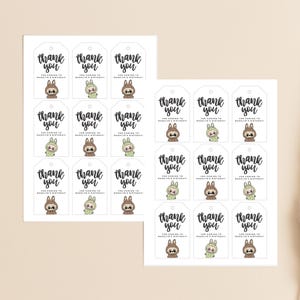 Labubu Birthday Party Favor Tags~EDITABLE
