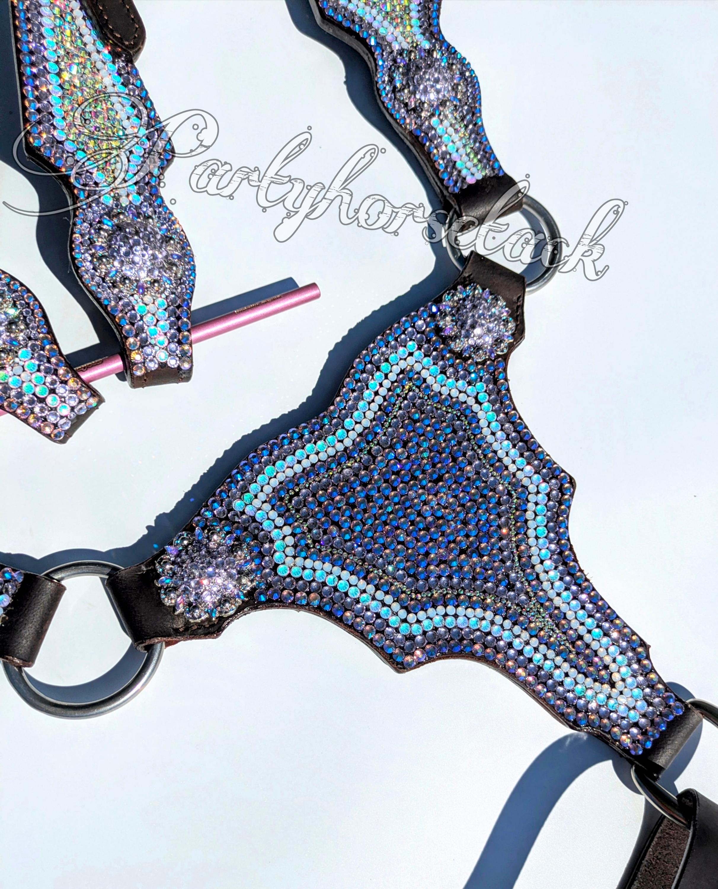 NEW Premium Lavender Aurora Borealis Opal tack set- READY to SHIP