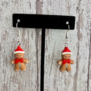 Gingerbread Christmas Earrings