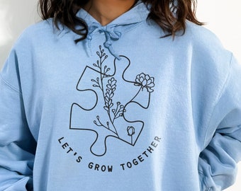 Autism Sweatshirt, Autism Mom Shirts, Autism Teacher Sweatshirt, Autism Support, Puzzle Sweatshirt, Autism Mom Gift, Paraprofessional Shirt