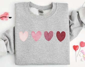 Sweat coeur Saint-Valentin, mignons sweat-shirts Saint-Valentin, sweat-shirts Saint-Valentin, sweat-shirt Saint-Valentin vintage, pull Saint-Valentin