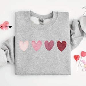 Valentine Heart Sweatshirt, Cute Valentine Sweatshirts, Valentine Sweatshirts, Vintage Valentine Sweatshirt, Valentine Pullover