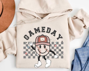 Game Day Baseball Sweatshirt, Retro Baseball Sweatshirt, Baseball Gift for Him/Her, Baseball Sweatshirt Gift, Game Day Hoodie, Baseball Crew