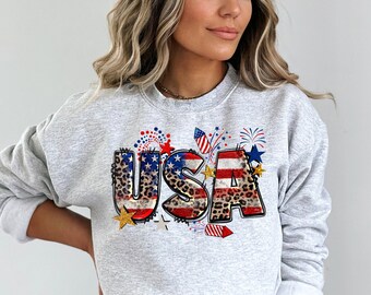 USA Sweatshirt, Vintage United States Sweater, Patriotic Hoodie, Independence Day, 4th Of July Sweatshirt, America Hoodie, Unisex Clothing