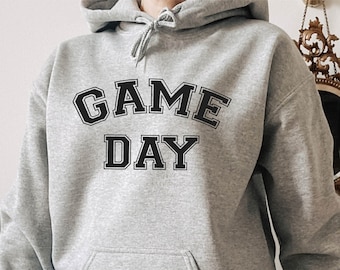 Game Day Sweatshirt, Sports Gift For Him/Her, Football Sweatshirt For Women, Baseball Sweatshirt For Her, Sunday Sweatshirt, Game Day Hoodie