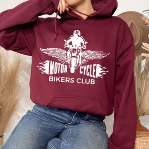 Motorcycle Bikers Club Sweater, Motorcycle Club Clothing, Unisex Motorcycle Sweater, Motorcycle Christmas Hoodie, Gift For Motorcycle Rider