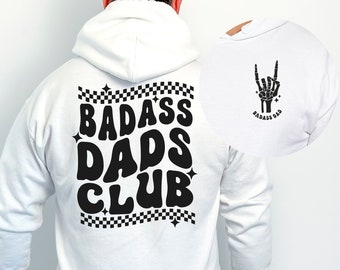 Badass Dads Club Sweatshirt, Dad Sweatshirt, Fathers Day, Gift Father, Badass Dad Sweater, Skeleton Hand, Fathers Day Gift From Daughter