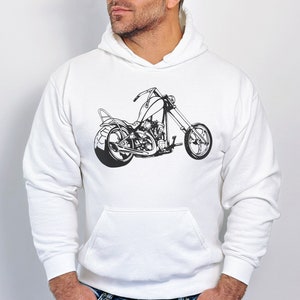 Chopper Motorcycle Sweatshirt, Motorcycle Rider Outfit, Motorcycle Clothing, Gift For Rider, Motorcycle Christmas Sweatshirt, Winter Clothes