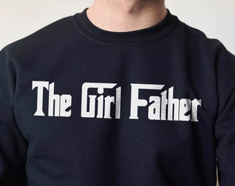 Das Mädchen Vater Sweatshirt, Papa Sweatshirt, Vatertag Sweatshirt, neuer Papa Hoodie, minimalistisches Papa Sweatshirt, Papa der Mädchen Sweatshirt