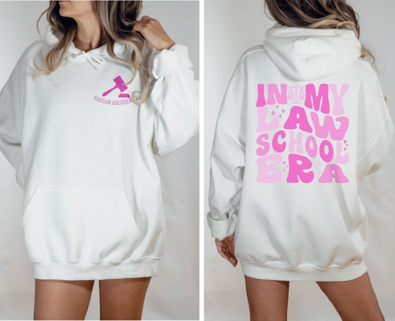 In My Law School Era Sweatshirt - Law Student Hoodie - Future Lawyer Gift - Women in Law Crewneck - Law School Gift - Future Attorney Hoodie