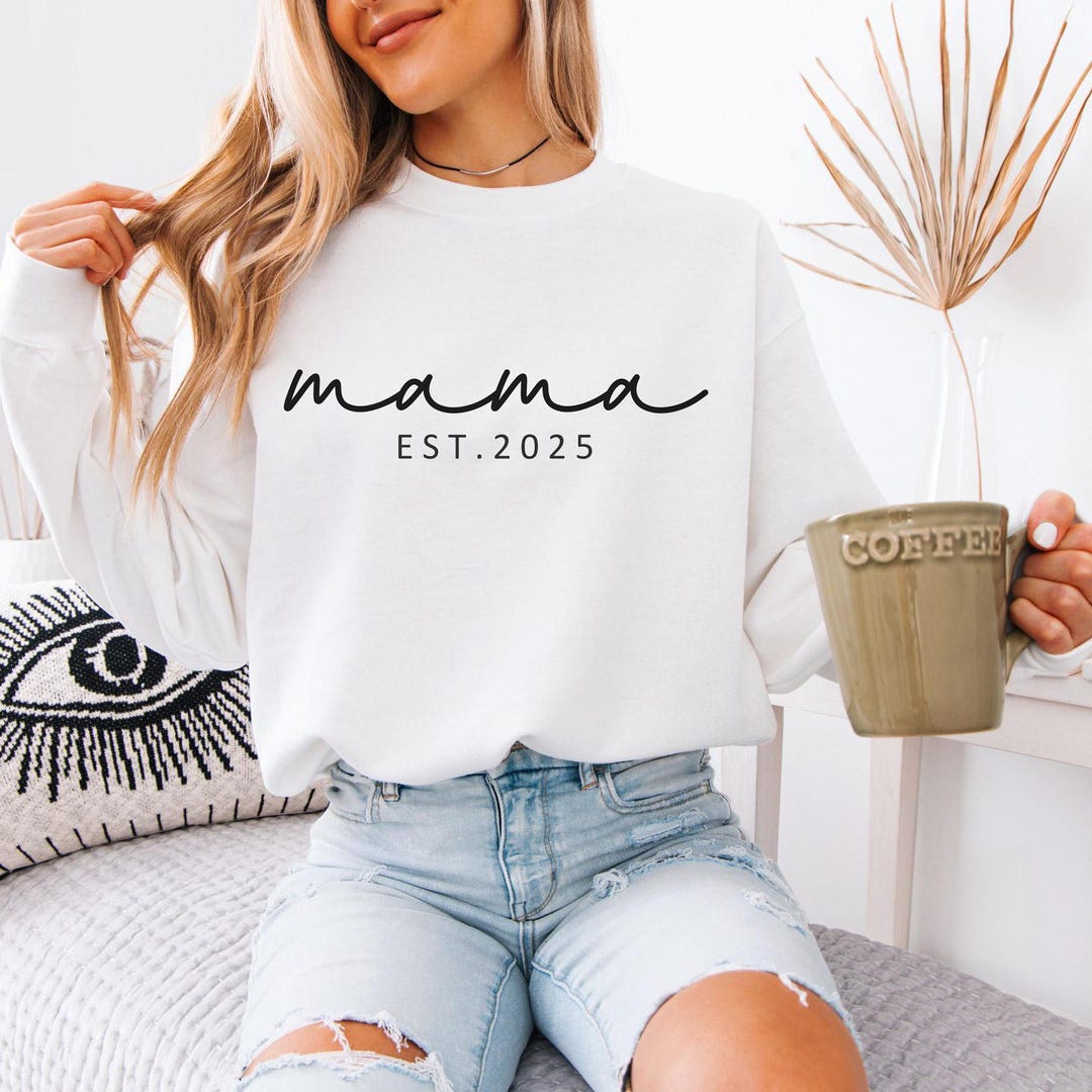 トップス *sweet mother* Mama Est 2025 Sweatshirt, Mama Established Hoodie, Mother's