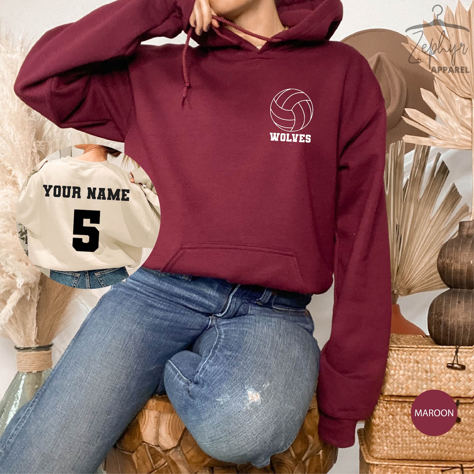 Custom Volleyball Sweatshirt Volleyball Sweatshirt Gift Etsy