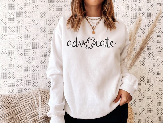 Autism Awareness, Advocate Autism Sweatshirt, Autism Support, Accept Adapt Advocate, Autism Teacher Sweatshirt, Autism Mom Sweatshirt