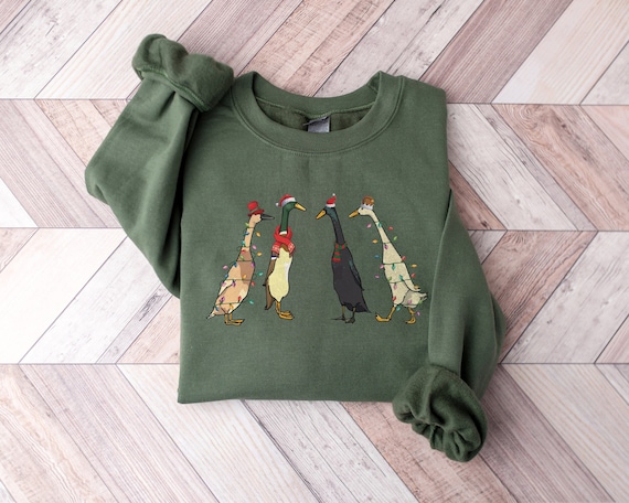 Canards De Noël Festifs Et Sauvages Père Noël Sweatshirt