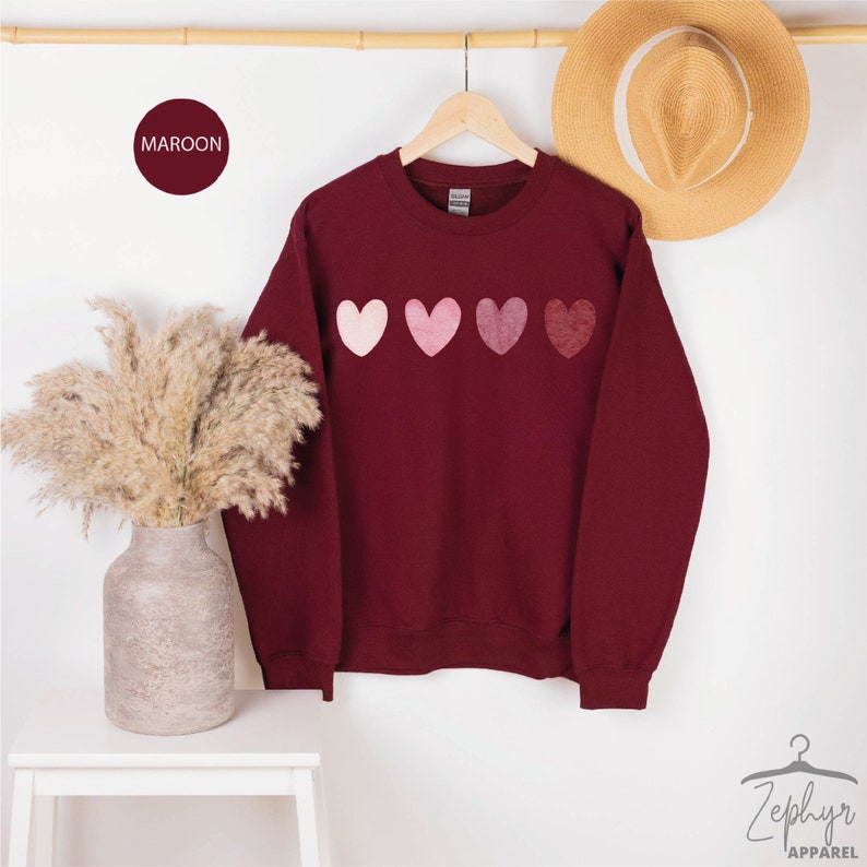 Sweat Vintage LOVE Valentine Avec Ours En Cœur – Occasion En Très Bon état, Taille L