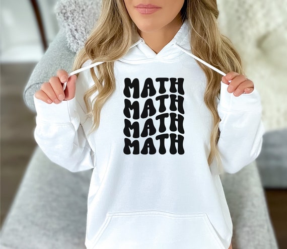 Sweat à capuche math maths maths, pull prof de maths, tenue
