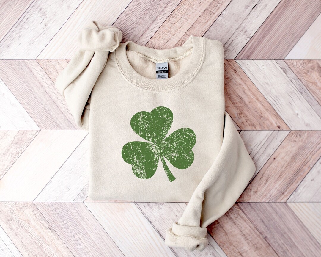  Tea “Set” St Patrick Shamrock Sweatshirt - St. Patrick's Day Hoodie - Retro