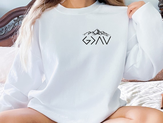 God is Greater Than the Highs and Lows Long Sleeve T Shirt Sweatshirt Hoodie God is Greater Than the Highs and Lows Long Sleeve T Shirt Sweatshirt Hoodie