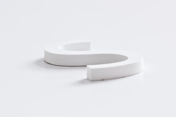 White PVC plastic Letter 1/8 3mm Thick - Etsy