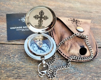 Gravur Kompass aus Messing: Personalisiertes Geschenk zur Konfirmation
