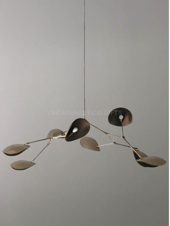A Stilnovo Ceiling Light with Three Brass Framed Disks A Stilnovo Ceiling Light with Three Brass Framed Disks