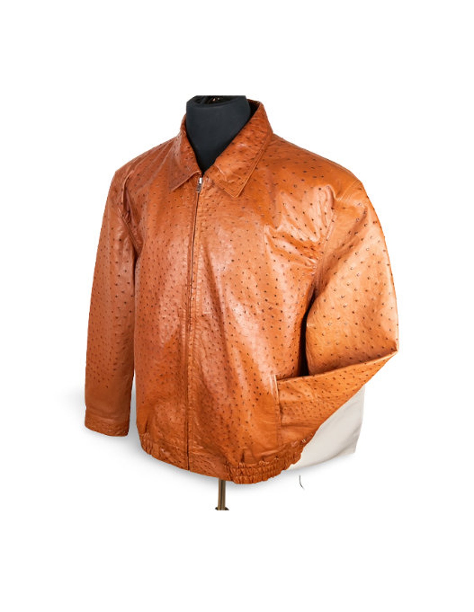 Ostrich Leather Jacket Etsy