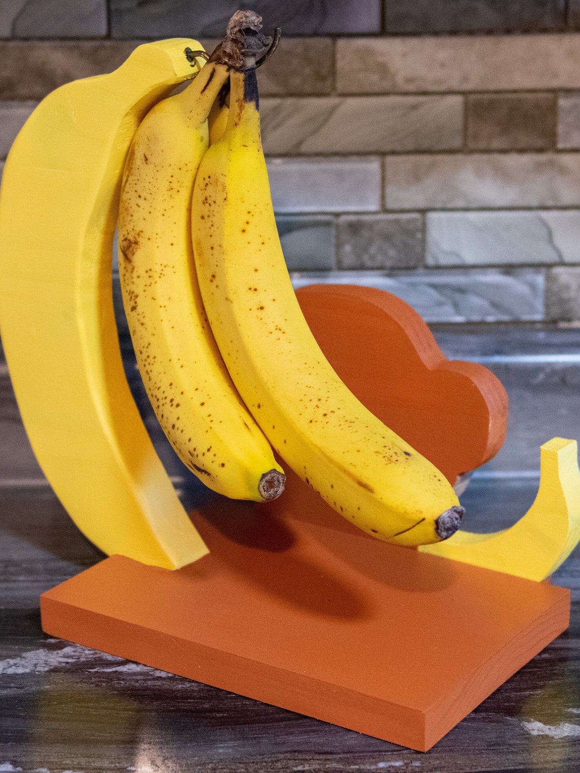 Banana Holder Monkey Banana Hanger Kitchen Decor Counter Etsy