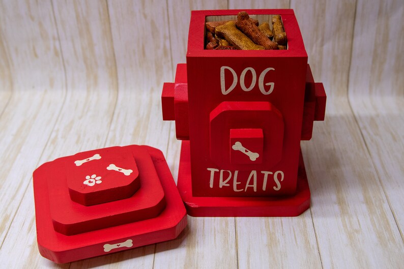 Dog Treat Container Fire Hydrant Treat Storage Pet Lover Etsy
