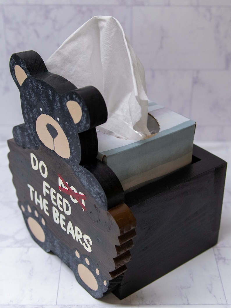 AmysNiftyKnacks Bear Tissue Box Holder - Thumbnail 3